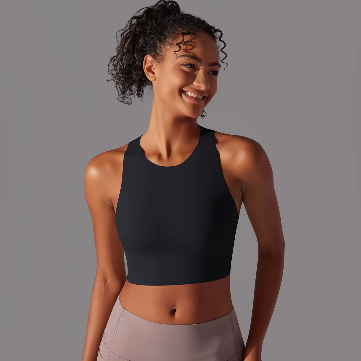 Women Fitness Sports Bra Top Gym Yoga Bra Back Cutout Workout Sports Underwear Running Quick DryTank Top Soft With Chest Pad