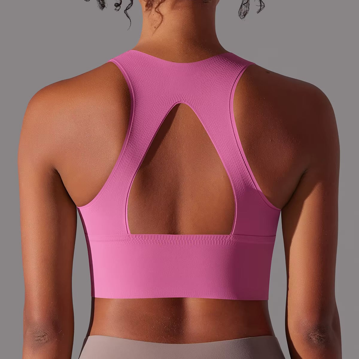 Women Fitness Sports Bra Top Gym Yoga Bra Back Cutout Workout Sports Underwear Running Quick DryTank Top Soft With Chest Pad