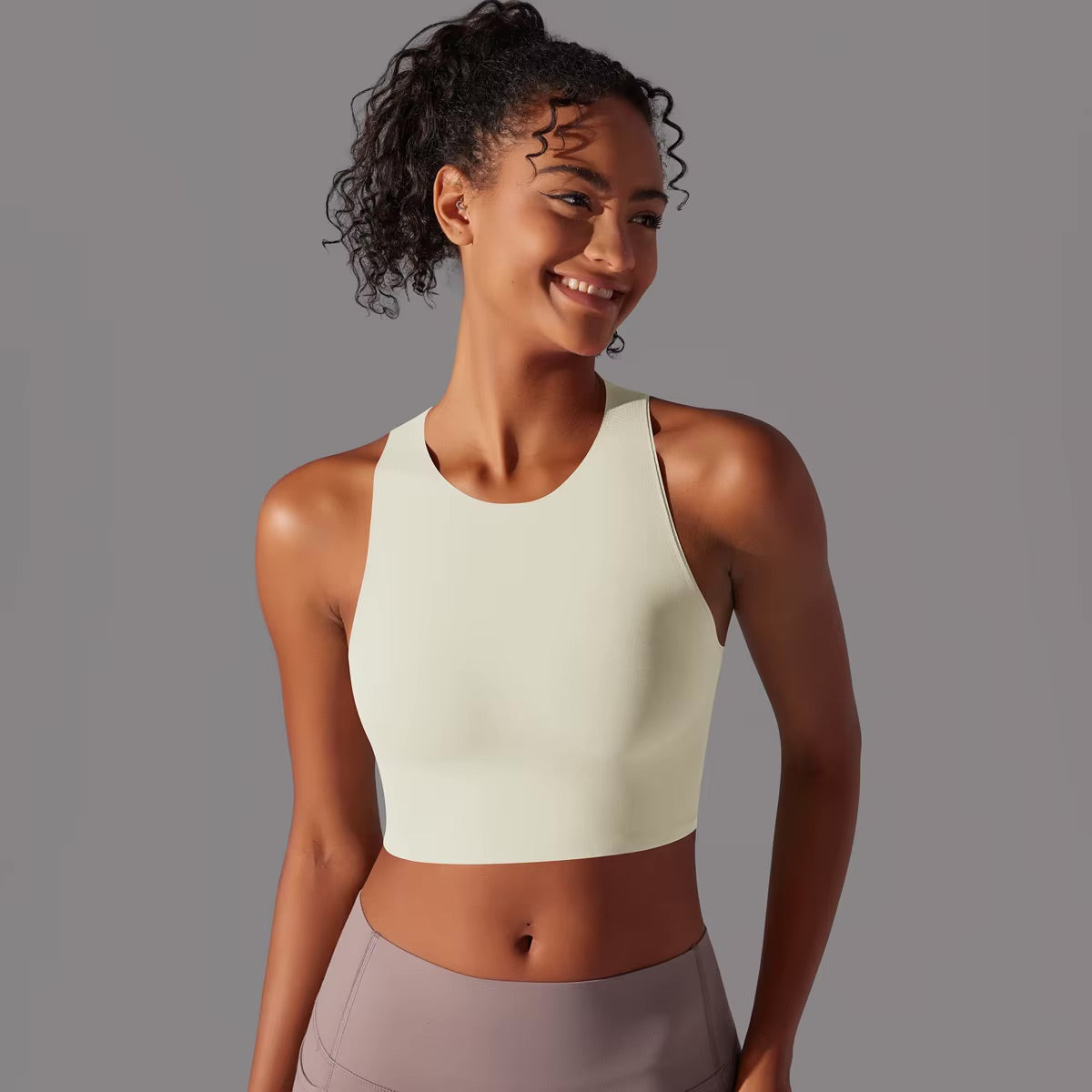 Women Fitness Sports Bra Top Gym Yoga Bra Back Cutout Workout Sports Underwear Running Quick DryTank Top Soft With Chest Pad
