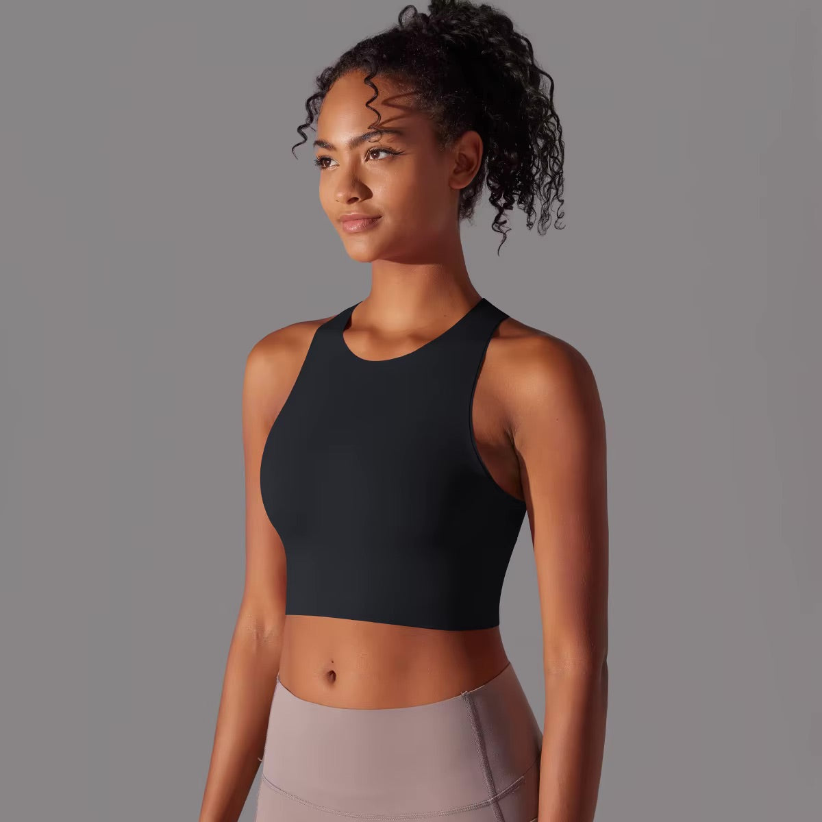 Women Fitness Sports Bra Top Gym Yoga Bra Back Cutout Workout Sports Underwear Running Quick DryTank Top Soft With Chest Pad