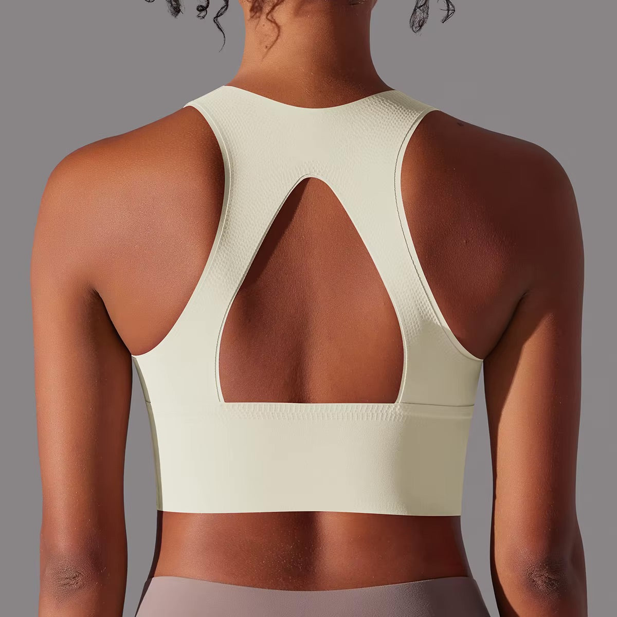 Women Fitness Sports Bra Top Gym Yoga Bra Back Cutout Workout Sports Underwear Running Quick DryTank Top Soft With Chest Pad 