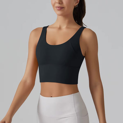 New Yoga Tank Top Summer Sexy Fitness Yoga Underwear Women's Sports Bra Push Up Fitness Bra Running Gym Fitness Tops 