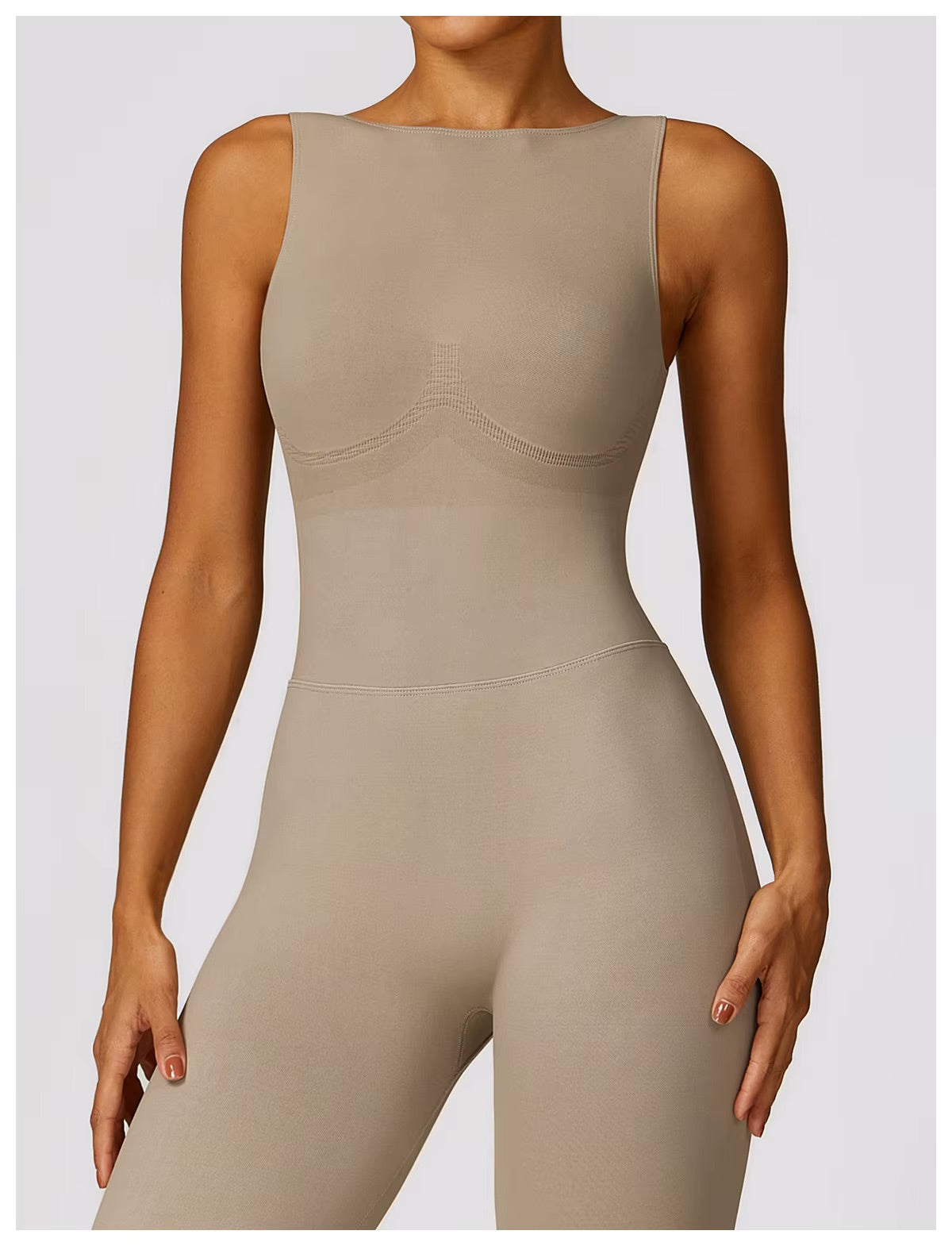 Seamless One-piece Suit Women Sports Jumpsuit Push up Yoga Suit Backless Sportswear Set Women Sleeveles Workout Bodysuits Female 