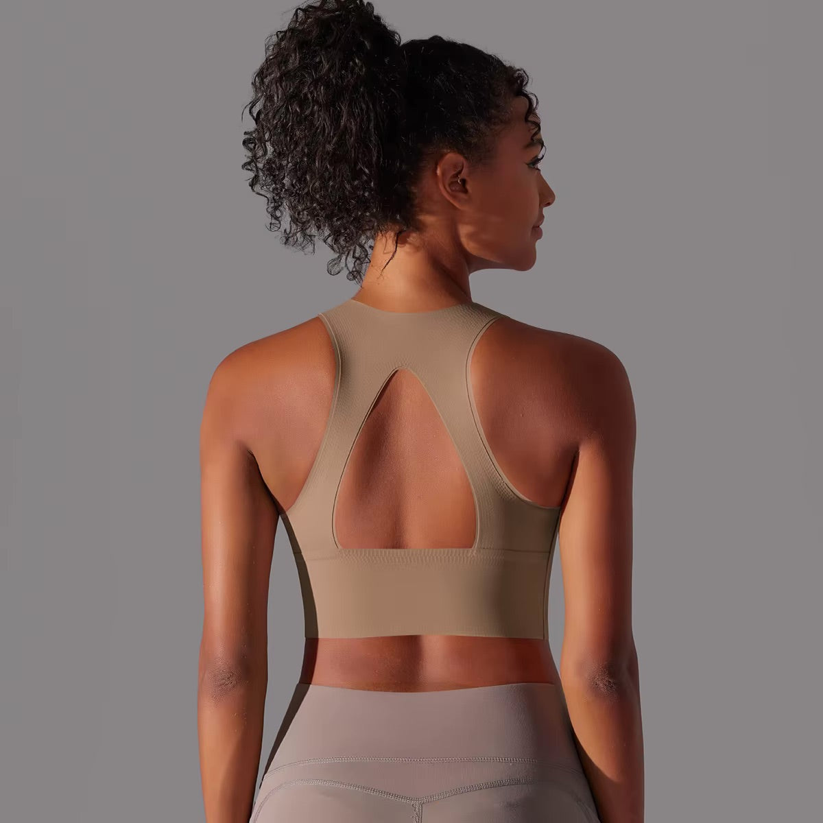 Women Fitness Sports Bra Top Gym Yoga Bra Back Cutout Workout Sports Underwear Running Quick DryTank Top Soft With Chest Pad 