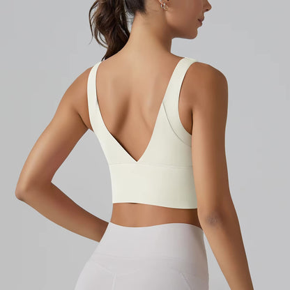 New Yoga Tank Top Summer Sexy Fitness Yoga Underwear Women's Sports Bra Push Up Fitness Bra Running Gym Fitness Tops 