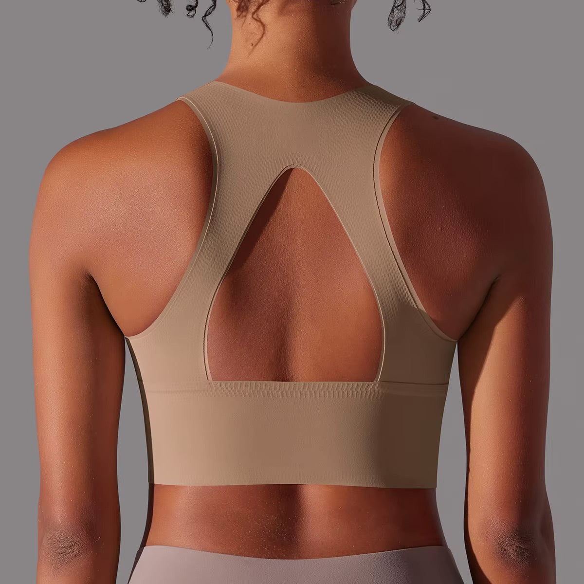Women Fitness Sports Bra Top Gym Yoga Bra Back Cutout Workout Sports Underwear Running Quick DryTank Top Soft With Chest Pad 