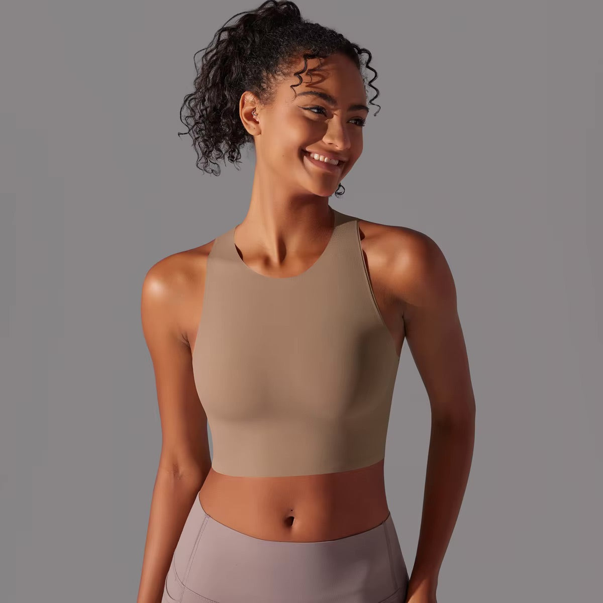 Women Fitness Sports Bra Top Gym Yoga Bra Back Cutout Workout Sports Underwear Running Quick DryTank Top Soft With Chest Pad 