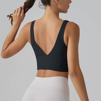 New Yoga Tank Top Summer Sexy Fitness Yoga Underwear Women's Sports Bra Push Up Fitness Bra Running Gym Fitness Tops 